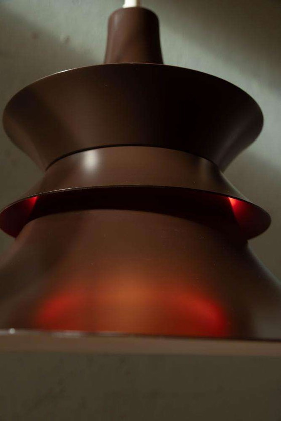 Image 1 of Lampada a sospensione di design danese dell'era spaziale, lampada a sospensione danese vintage degli anni '60