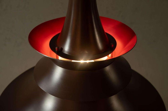 Image 1 of Lampada a sospensione di design danese dell'era spaziale, lampada a sospensione danese vintage degli anni '60