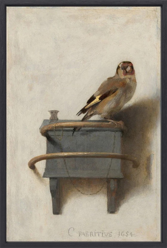 Image 1 of Carel Fabritius ---The Little Putter (Framed)