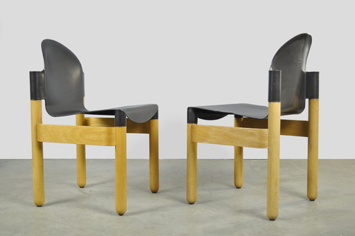 Thonet / Vintage Flex 2000 Beech Dining Chairs (2) / Gerd Lange / 1990s