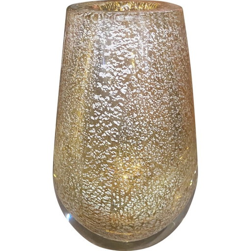 Jarrón vintage de cristal de Murano, años 70