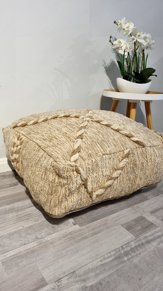 Image 1 of Kilim Berber Pouf Handmade In Morocco