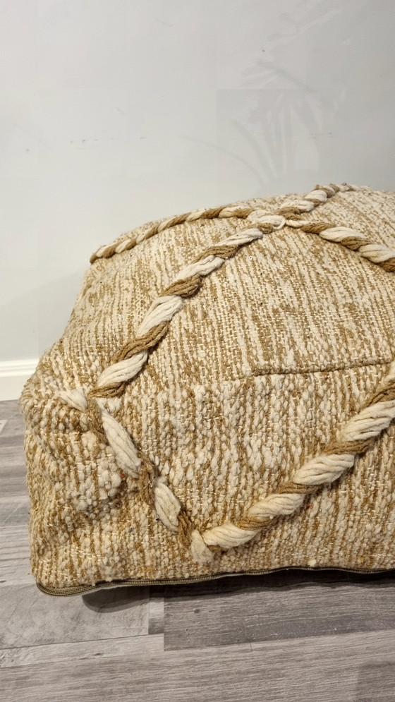 Image 1 of Kilim Berber Pouf Handmade In Morocco