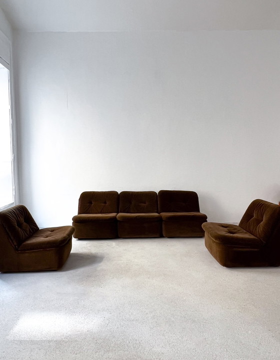 Image 1 of 3 sofa modules from Cor, model "Ambo" by Jo Otterpohl, velvet, 70s