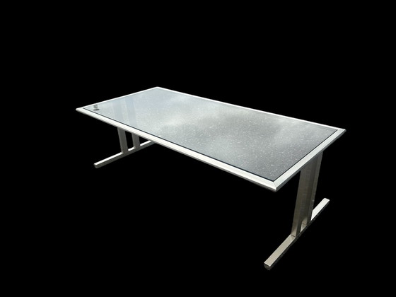 Image 1 of Brushed Steel Coffee Table 1970