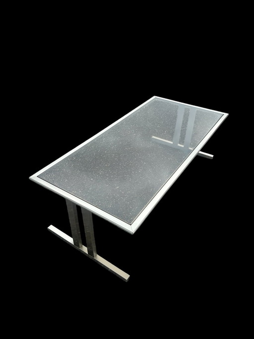 Brushed Steel Coffee Table 1970