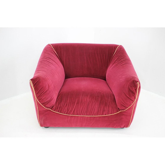 Image 1 of Pair of vintage velvet armchairs, Italy 1970