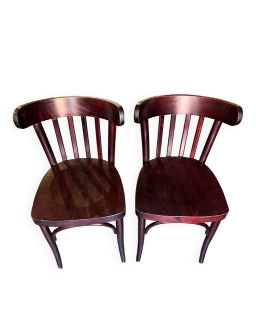 Pair De Chaises De Bistrot Vintage