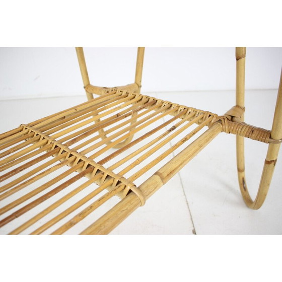 Image 1 of Vintage coffee table in rattan, Czechoslovakia 1960