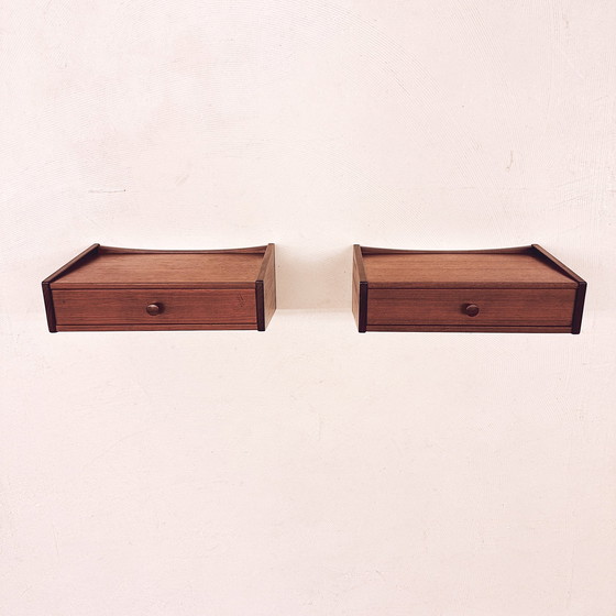 Image 1 of Danish Hanging Nightstands