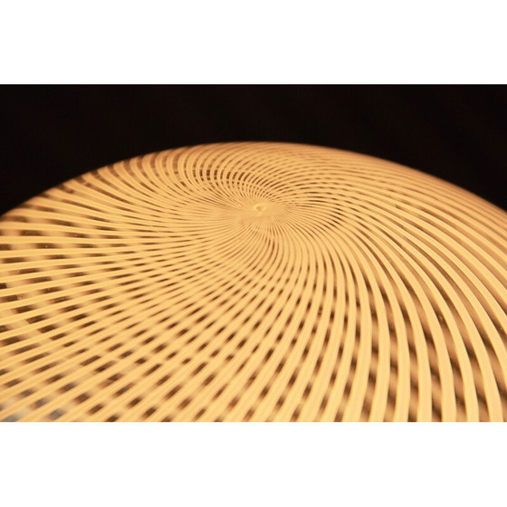 Image 1 of Vintage glass table lamp "dante", Italy 1960