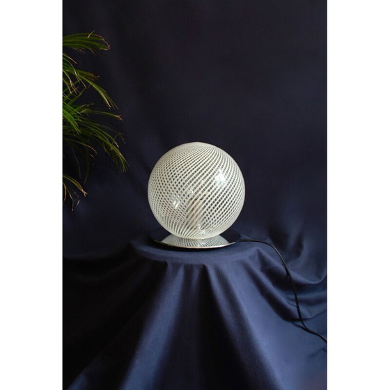 Image 1 of Vintage glass table lamp "dante", Italy 1960