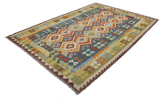 Image 1 of Original Old Style Kelim Afghan 292 X 207 Cm Top Condition Active