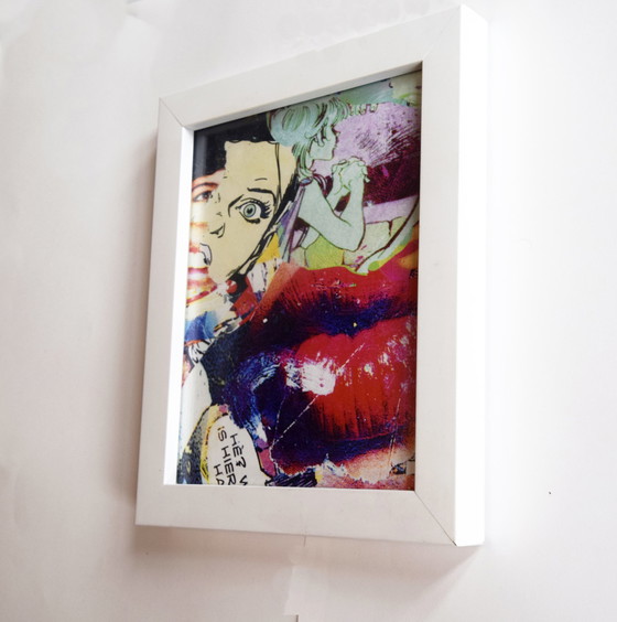 Image 1 of Collage in frame