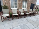 6x Hyllinge Møbler director chairs