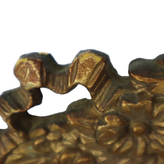 Image 1 of Cadre vintage ovale doré