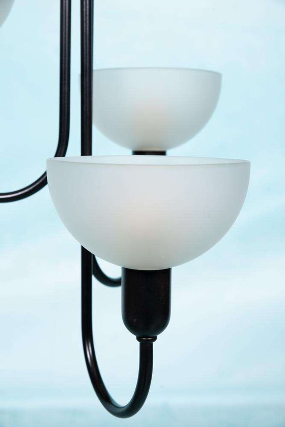 Image 1 of Lampe suspendue style Memphis 1960s, lampe vintage ajustable