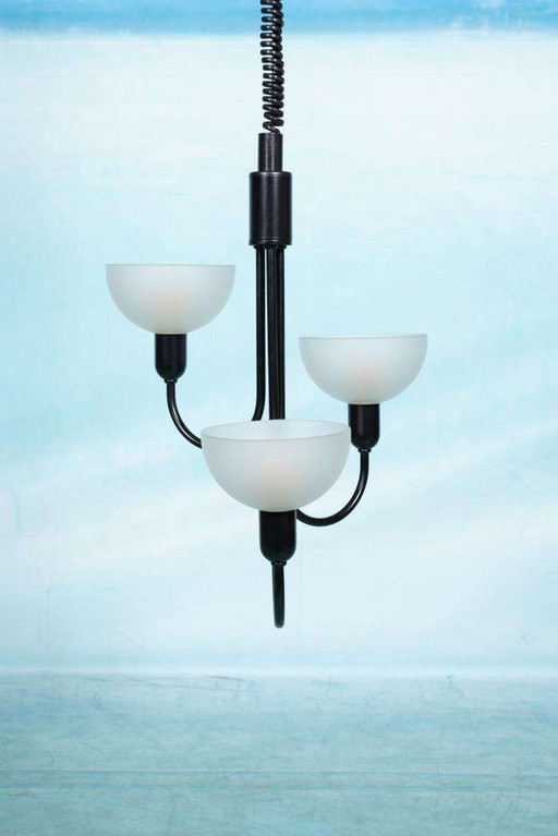 Memphis style pendant lamp 1960s, adjustable vintage lamp