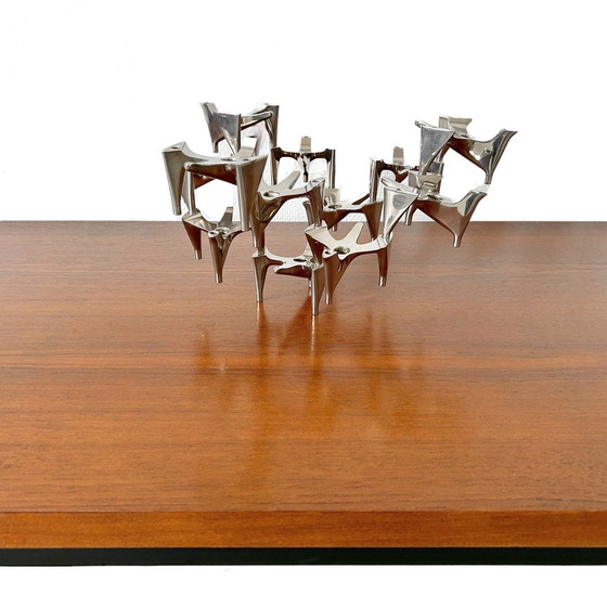 Image 1 of Table basse design danois teck chromé Mid Century