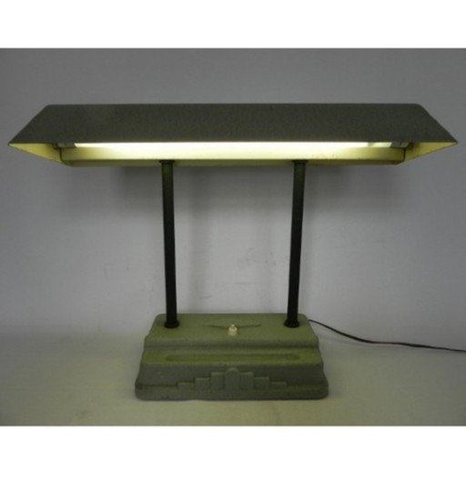 Art deco desk lamp sevadac with fluorescent lamp﻿