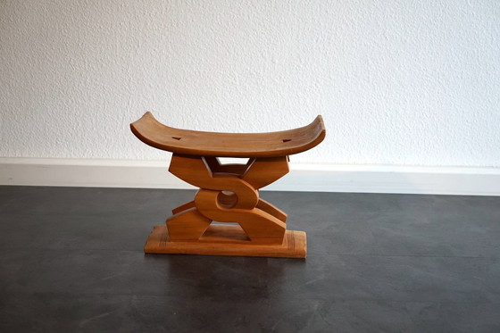 Image 1 of Tabouret vintage africain Ashanti Wisdom Knot, Ghana