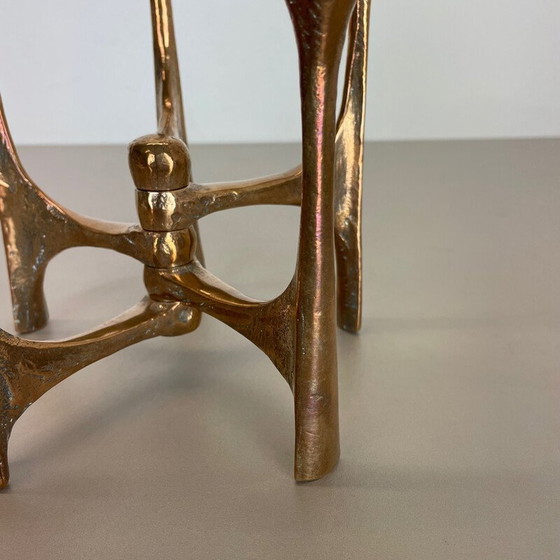 Image 1 of Mid century Brutalist bronze candlestick by Michael Harjes, Germany 1960s