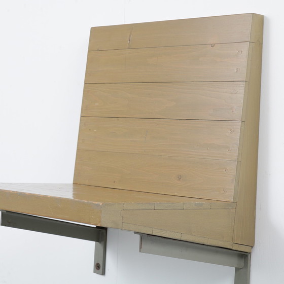 Image 1 of Rare Dom Hans van der Laan Wall Mounted Seat, Netherlands 1970