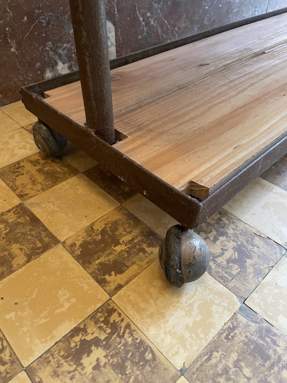 Image 1 of Industrial Shelving Cabinet From Linen Factory