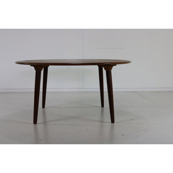Image 1 of Vintage wooden coffee table with star inlay, Denmark