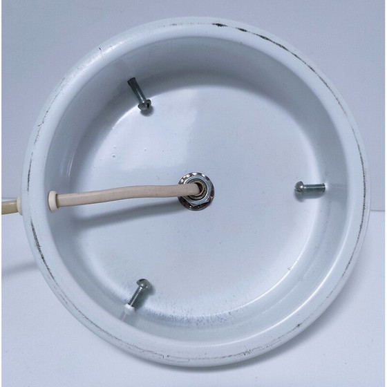 Image 1 of Vintage ovoid lamp in speckled glass for Domec Luminaires, France 1970