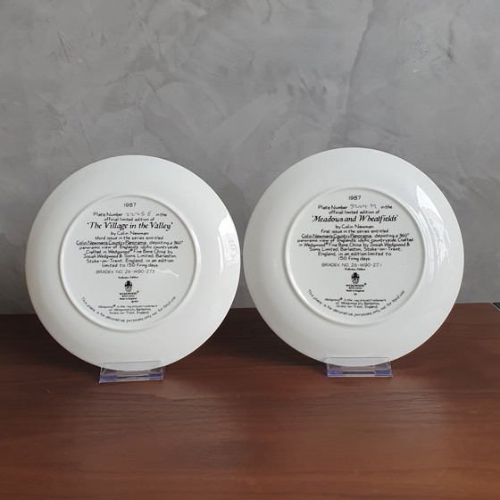 Image 1 of Platos de porcelana Wedgewood (2 piezas), década de 1980