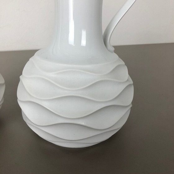 Image 1 of Pair of vintage OP Art porcelain vases, Germany 1970