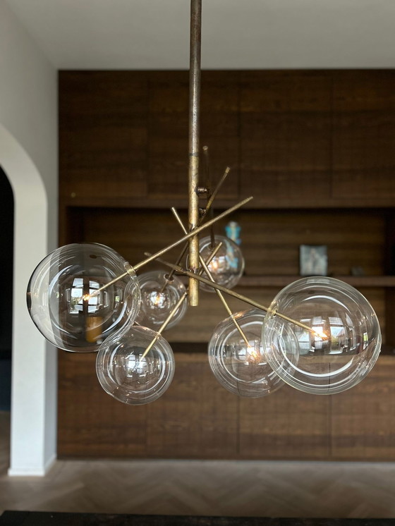 Image 1 of Bolle Galotti & Radice pendant lamp burned brass