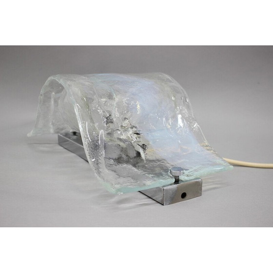 Image 1 of Vintage Murano glass wall lamp, Italy 1970s