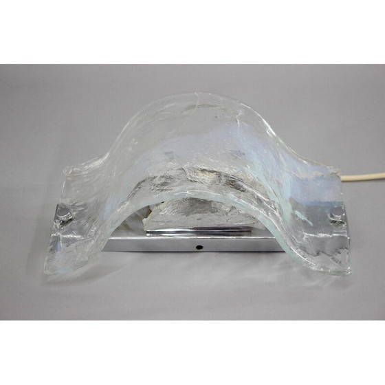 Image 1 of Vintage Murano glass wall lamp, Italy 1970s