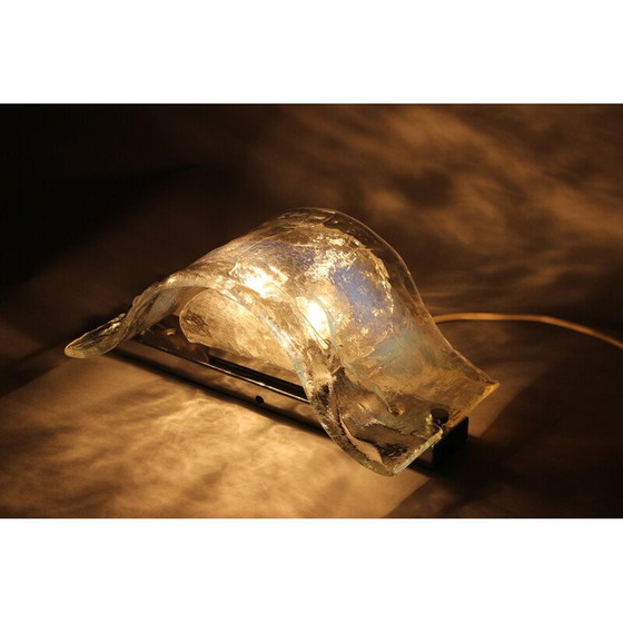 Image 1 of Vintage Murano glass wall lamp, Italy 1970s