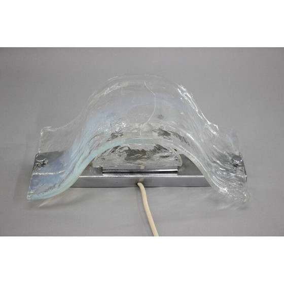 Image 1 of Vintage Murano glass wall lamp, Italy 1970s