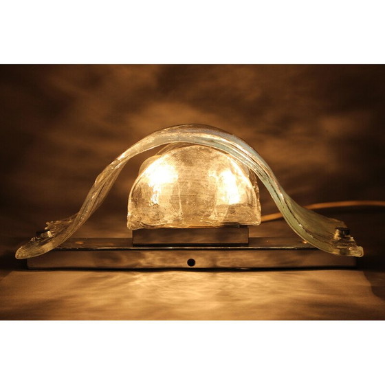 Image 1 of Vintage Murano glass wall lamp, Italy 1970s