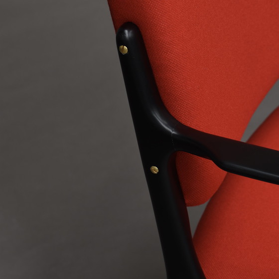 Image 1 of Alfred Hendrickx Model S5 Dining Chairs for BELFORM *New Upholstery* – Belgium, 1950’s