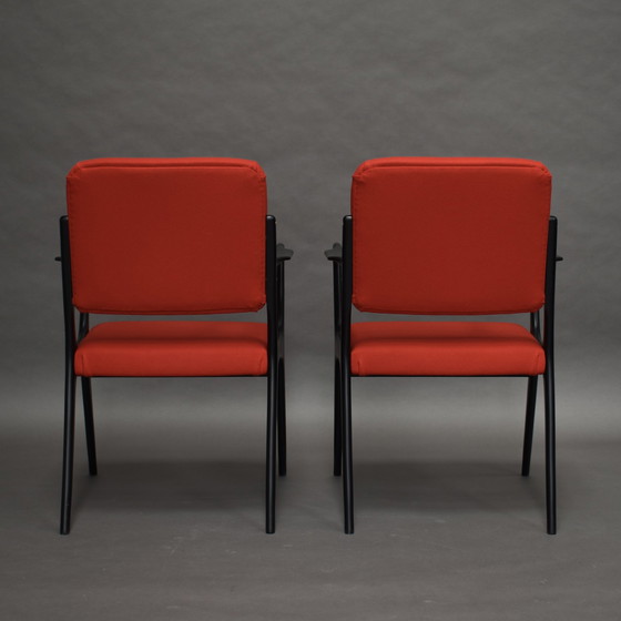 Image 1 of Alfred Hendrickx Model S5 dining chairs for BELFORM *New upholstery* - Belgium, 1950s