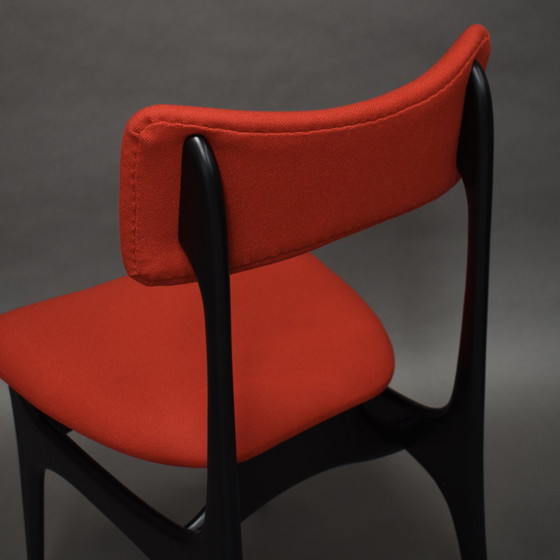 Image 1 of Alfred Hendrickx Model S5 Dining Chairs for BELFORM *New Upholstery* – Belgium, 1950’s