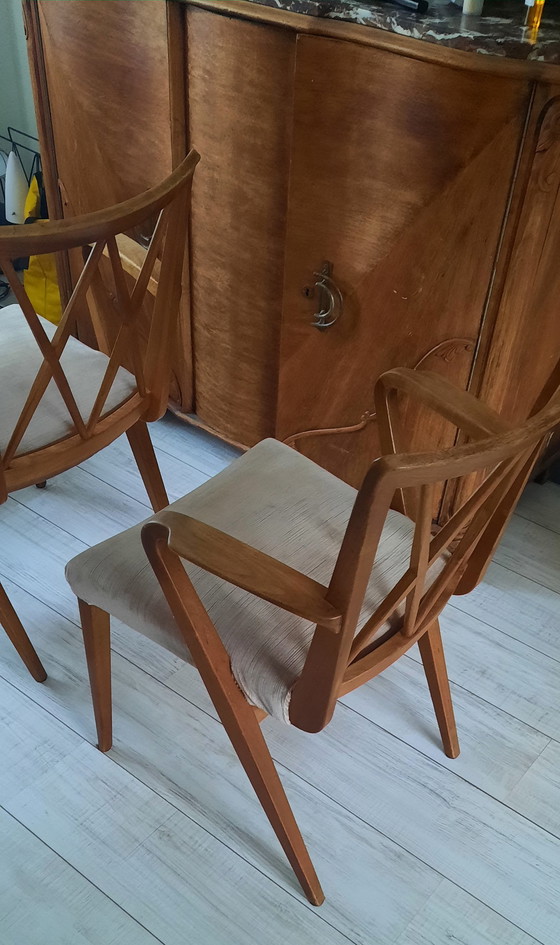 Image 1 of A. Patijn Dining Table + Chairs