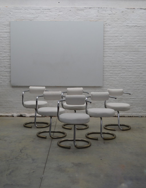 6x Cobra chairs Giotto Stoppino