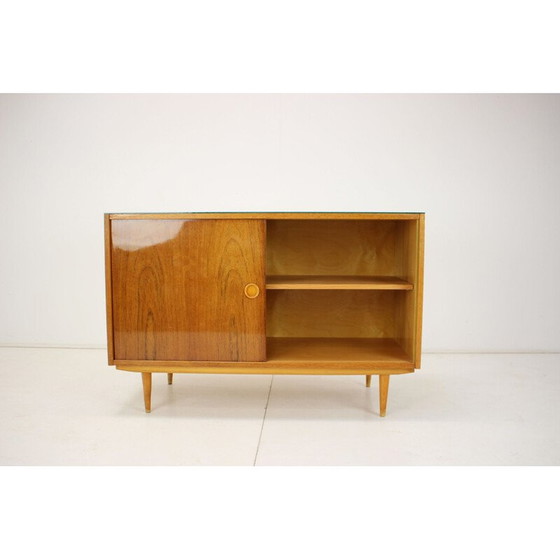 Image 1 of Vintage sideboard in wood and glass, Czechoslovakia 1960