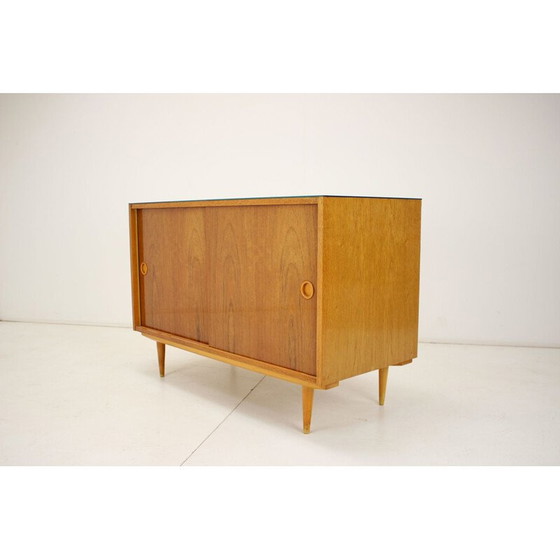 Image 1 of Vintage sideboard in wood and glass, Czechoslovakia 1960