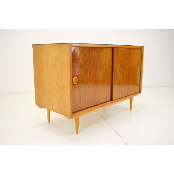 Image 1 of Vintage sideboard in wood and glass, Czechoslovakia 1960