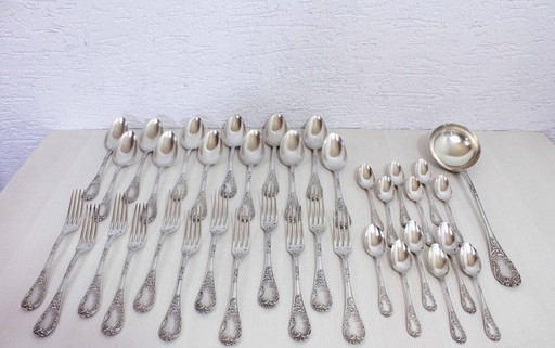 37 solid silver cutlery by Emile Puiforcat