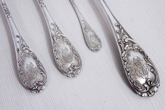 Image 1 of 37 solid silver cutlery by Emile Puiforcat