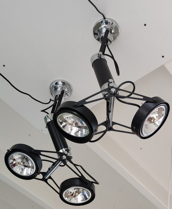 Image 1 of 2x Ceiling lamp with double spotlight