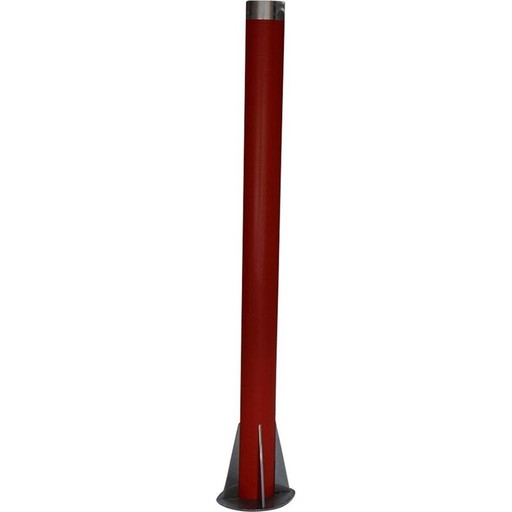 Vintage lamp "le Mât" red by Yonel Lebovici, 1981